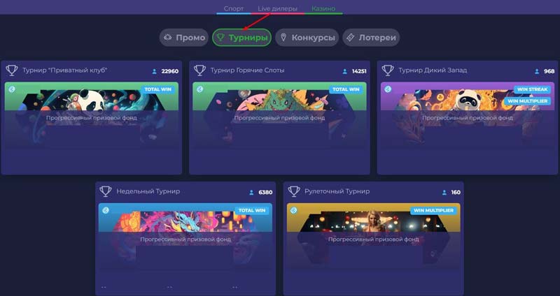 Соревнования по слотам
